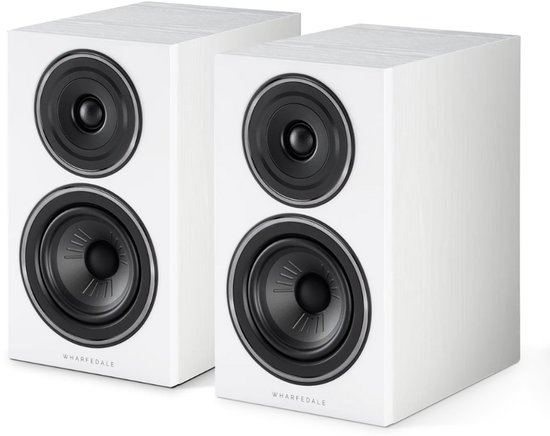 Wharfedale Diamond 12.1 Boekenplank Speakers – Stereo Hifi Set – Compact Formaat – 2-weg Luidsprekers – Passieve Speakers – Wit van Merkloos