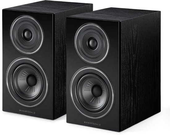 Wharfedale Diamond 12.1 Boekenplank Speakers – Stereo Hifi Set – Compact Formaat – 2-weg Luidsprekers – Passieve Speakers – Zwart van Merkloos