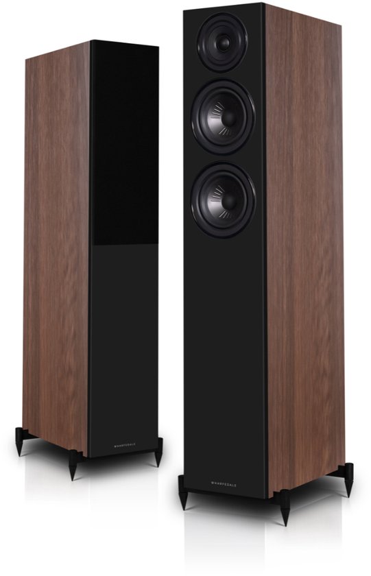 Wharfedale Diamond 12.3i Vloerstaande Speaker – Krachtige Bas – 2,5-weg – 130mm Driver – 38Hz-20kHz – Passieve Speaker – Walnoot van Merkloos