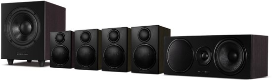 Wharfedale DX-3 5.1 Surround Set Home Cinema – Speaker Set met 8" Subwoofer – Passieve Speakers – Surround Systeem – Zwart van Merkloos