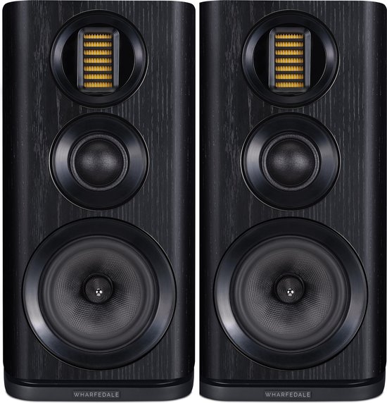 Wharfedale EVO 4.2 – Boekenplankluidsprekers - Kevlar basweergave - AMT tweeters – Zwart (per paar - 2 stuks)