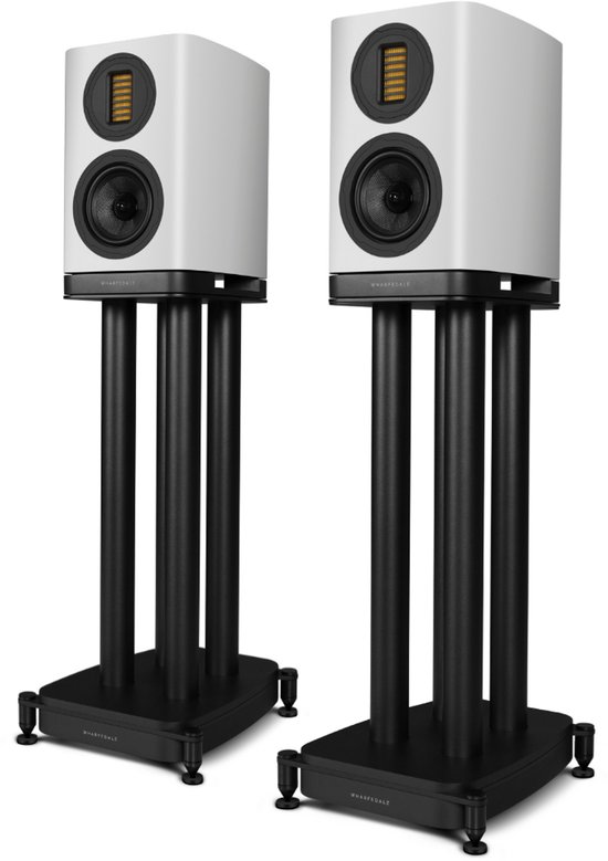 Wharfedale EVO 5.1 Boekenplank Speakers met stands - Hifi Stereo Set - Passieve Speaker - 2-Weg Luidsprekers - Wit