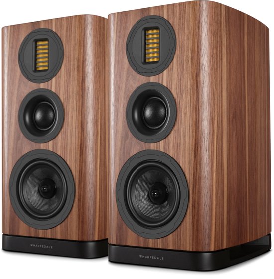 Wharfedale EVO 5.2 Boekenplank Speakers - Hifi Stereo Set - Passieve Speaker - 3-Weg Luidsprekers - Walnoot van Merkloos