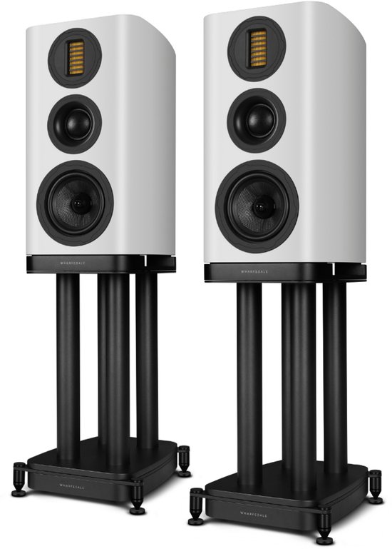 Wharfedale EVO 5.2 Boekenplank Speakers met stands - Hifi Stereo Set - Passieve Speaker - 3-Weg Luidsprekers - Wit