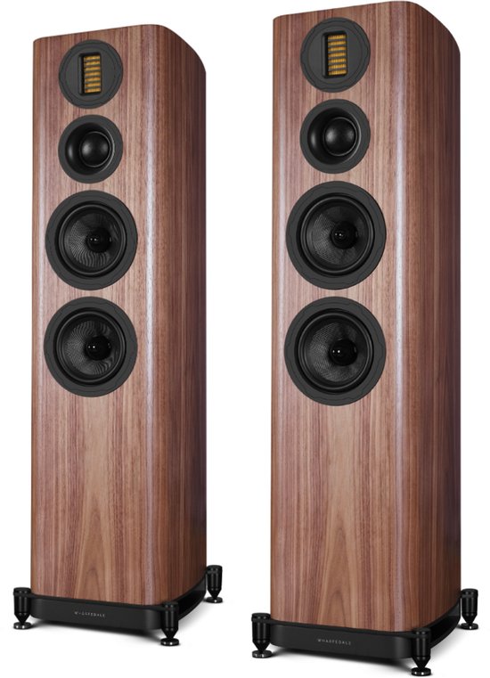 Wharfedale EVO 5.4 Vloerstaande Speakers - Hifi Stereo Set - Passieve Speaker - 3-Weg Luidsprekers - Walnoot van Merkloos