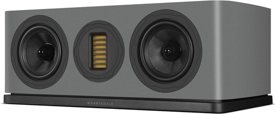 Wharfedale EVO 5.C Center Speaker - 2-Weg Luidspreker - Surround Sound - AMT-tweeter - Grijs van Merkloos