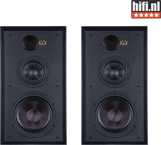 Wharfedale Linton – Heritage luidsprekers -Klassiek met moderne technologie – Precieze geluidsweergave - Zwart (per paar - 2 stuks) van Wharfedale