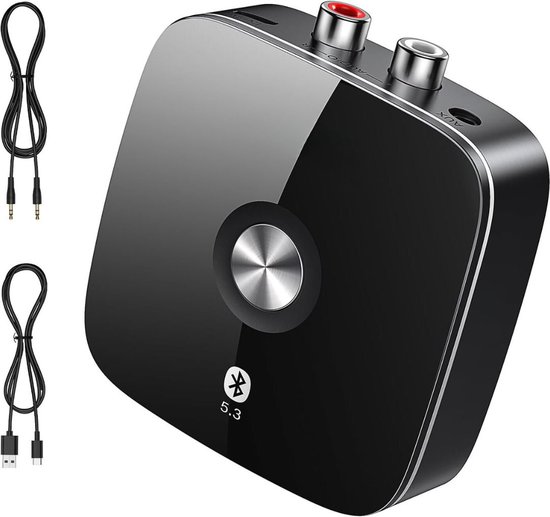 White-label® Bluetooth Transmitter - Bluetooth Receiver - Adapter - Zwart van White-Label®