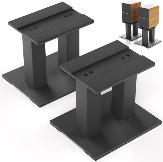 White-Label® Luidspreker Standaard - Speaker Statief - Luidsprekerstandaard - Zwart van Merkloos