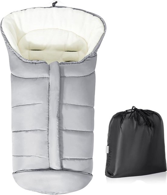 White-label Voetenzak Buggy - Kinderwagen Wiegdeken - Universeel - Grijs van White-Label