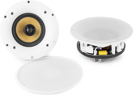 WiFi en Bluetooth speakerset - Power Dynamics WCS80 plafond inbouw luidsprekerset - 140W van Power Dynamics