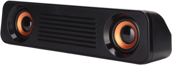 Wired Speaker - Desktop Geluid - Muziek Luisteren - 360 Graden Geluid - Compact Design - Zwart