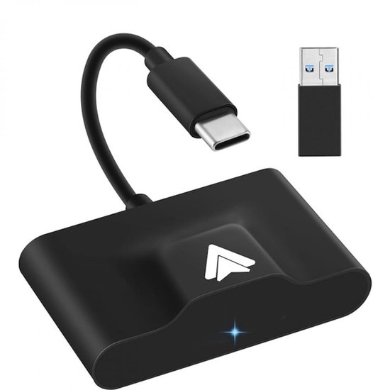Wireless Android Auto Dongle - Plug & Play Laag Latency - Draadloze Conversie voor Android Auto - Zwarte Adapter - Snelle Installatie & Breed Compatibel van Carpuride
