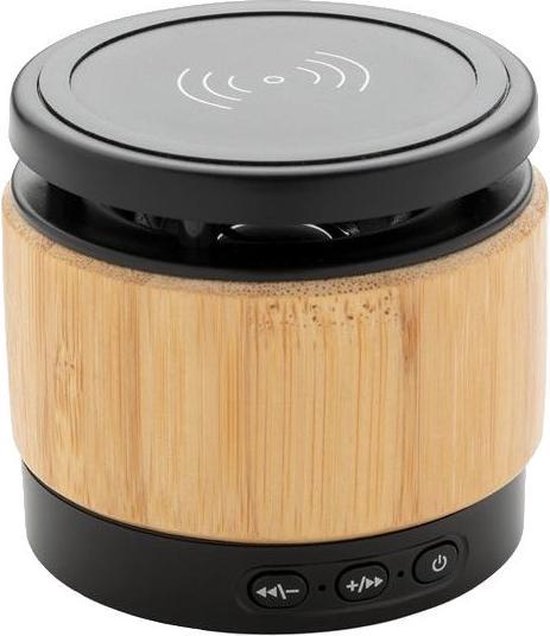 Xd Collection Speaker/oplader Bamboo Bluetooth 7 Cm Abs Naturel van Merkloos