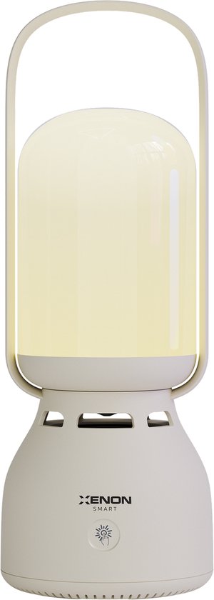 Xenon Smart X6850 Draagbare Lamp met Bluetooth Speaker – RGB Sfeerlamp & Draadloze Speaker – Binnen en Buiten – Oplaadbaar – Nachtlamp & Muziek Lamp – Zwart van Merkloos