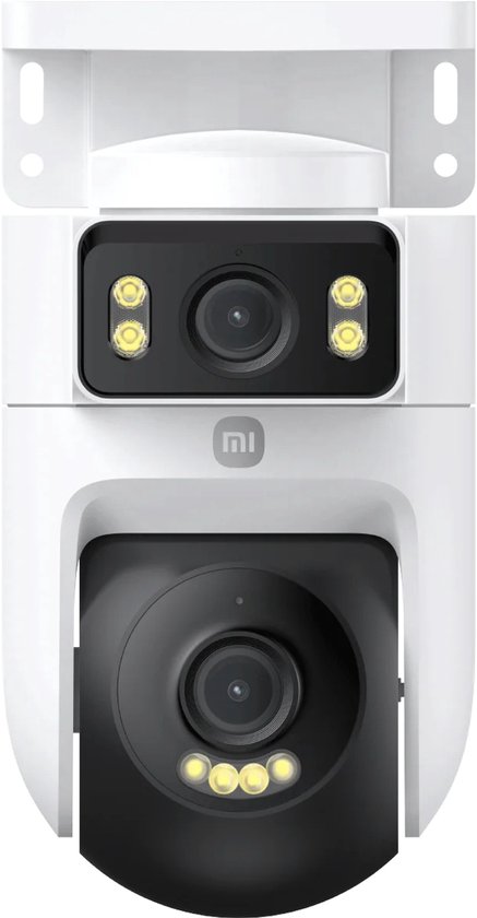 Xiaomi Outdoor Camera CW500 Dual - Buitencamera - 2.5K Ultra HD Dual Lens - 360° Pan Tilt + Vaste Camera - Full Colour Nachtzicht - AI Persoons en Voertuigdetectie - IP66 Weerbestendig - WiFi 6 Verbinding - MicroSD Opslag tot 256GB van Merkloos