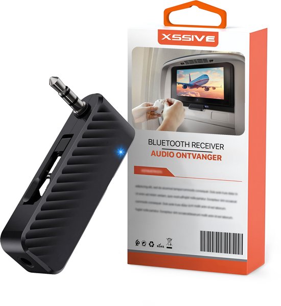 Xssive AR05 Bluetooth Receiver - Vliegtuig Adapter & Bluetooth Ontvanger Auto - Geschikt voor PS5, Nintendo Switch, Aux Jack, Koptelefoon & Oortjes van Xssive