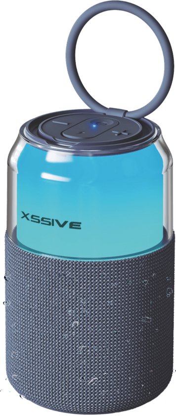 Xssive Bluetooth Speaker Draadloos - Kleine Speaker met Krachtig Geluid - Mini Portable Speaker - Draagbare Luidspreker met RGB-verlichting van Merkloos