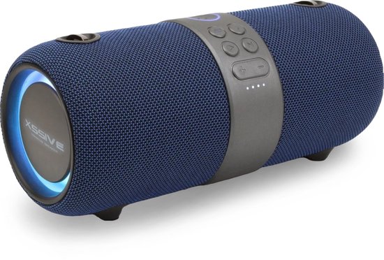 Xssive BSP05 Premium Bluetooth Speaker - 30W Vermogen - IPX6 Waterdicht - TWS Technologie - RGB Verlichting - Powerbank Functie - Blauw van Xssive
