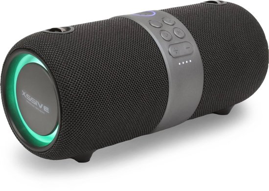 Xssive BSP05 Premium Bluetooth Speaker - 30W Vermogen - IPX6 Waterdicht - TWS Technologie - RGB Verlichting - Powerbank Functie - Zwart
