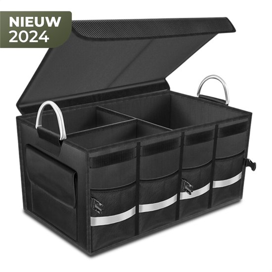 YE Kofferbak Organizer - 55L - 6 Zijvakken - Waterdicht - Praktisch design - Zwart van YE