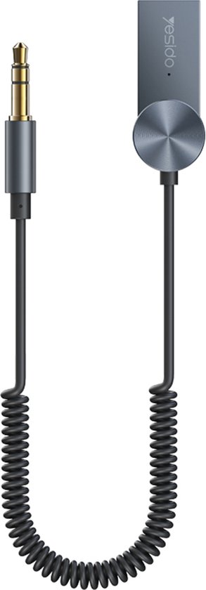 Yesido - Draadloze audio-ontvanger bluetooth YAU-24) - Jack 3,5 mm naar Car Aux - Zwart van Yesido