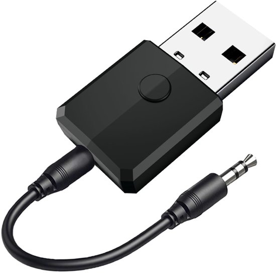 Ynkkvre - Bluetooth-adapter - Bluetooth 5.0 - Bluetooth 4-in-1 Audio Transmitter Receiver – USB & 3.5mm – Draadloze Bluetooth Adapter voor TV, PC, PS4, Auto & Speakers – TX/RX – Plug & Play – 10m Bereik van Merkloos