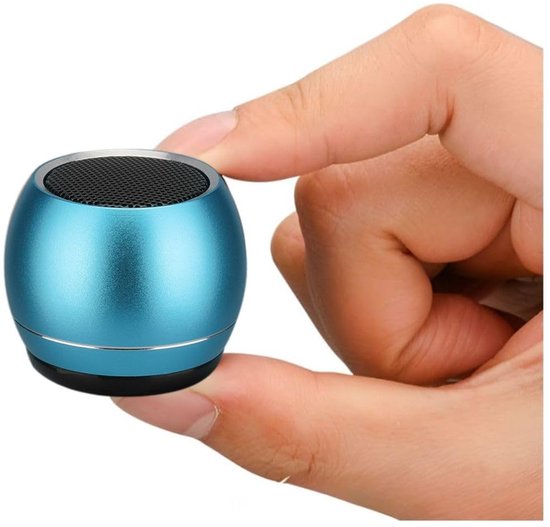 Ynkkvre - Bluetooth Speaker - Mini Draagbare Luidspreker - Draadloze Bluetooth Speaker - True Wireless Stereo - Compacte Draagbare Speaker Met Krachtige Geluidskwaliteit - 2 Stuks - Voor Reizen En Outdoor Gebruik Blauw van Merkloos