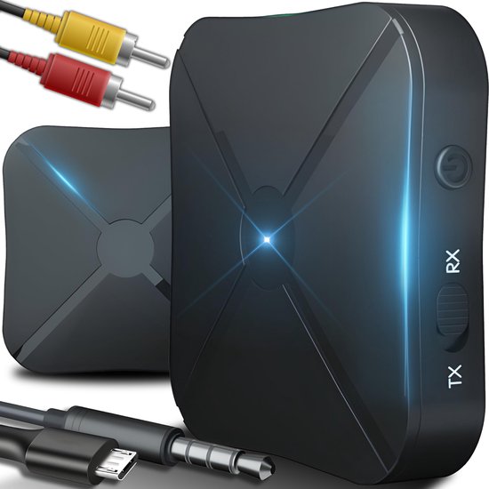 Ynkkvre - Universele Audio Adapter - Bluetooth/RCA/3.5mm AUX Aansluiting - Compact & Draadloos Design van Ynkkvre