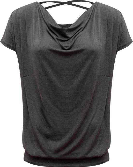 Yoga shirt vloeiende batwing "ala" - stonehenge XS Loungewear shirt YOGISTAR van YOGISTAR