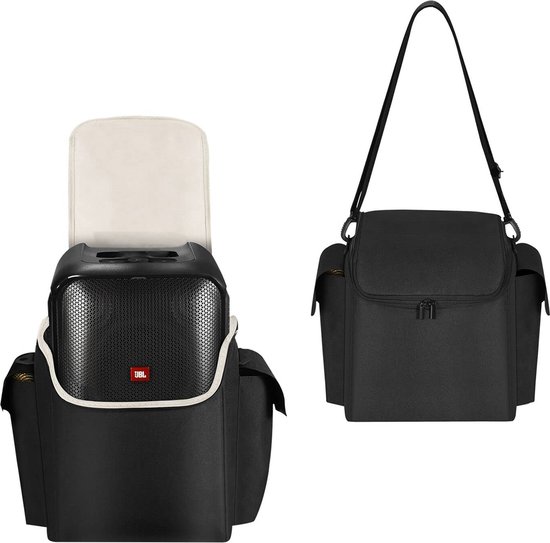 YONO Case geschikt voor JBL PartyBox Encore (Essential) - Bescherm Hoes met Accessoires en Microfoon Vak - Zwart van YONO