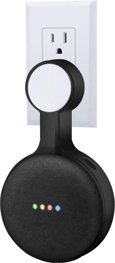 YONO Houder geschikt voor Google Nest Mini - Wall Mount - Zwart van Yono