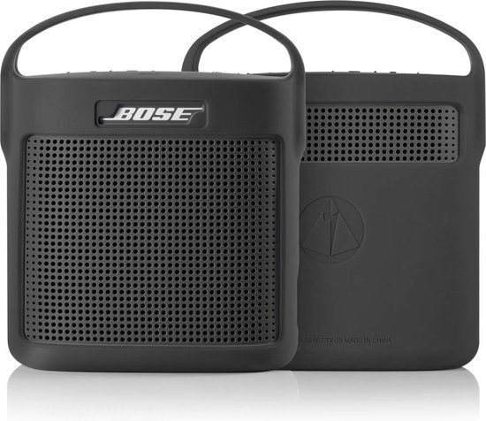 YONO Siliconen Hoes geschikt voor Bose Soundlink Color II – Case met Handvat – Beschermhoes - Zwart van YONO