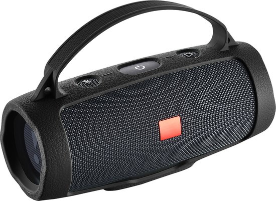 YONO Siliconen Hoes geschikt voor JBL Charge Essential 2 - Case met Draagriem en Handvat - Beschermhoes - Zwart van Yono