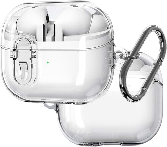 Ysnzaq voor Galaxy Buds 3/Buds 3 Pro Case TPU met Secure Lock BJ Clear | Anti-drop [draadloos opladen] [Sleutelhanger] Hoofdtelefoon Case voor Samsung Galaxy Buds 3/Galaxy Buds 3 Pro