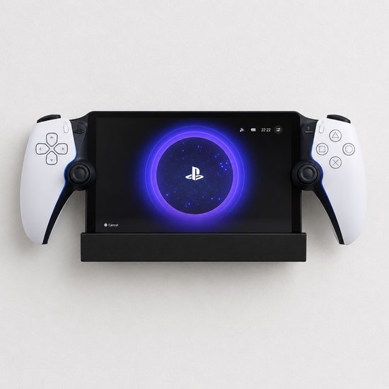 YUOM. Muurbeugel geschikt voor PlayStation Portal – Wandhouder voor PS Portal Remote Player – Zwart