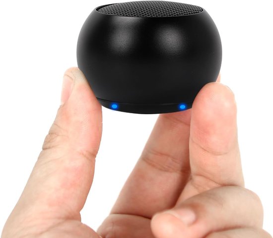 Zeer kleine Bluetooth-luidspreker met 9D-surroundgeluid – 3W draagbare Bluetooth-luidspreker met krachtige bas – geschikt voor iPhone, Android – TWS-koppeling – voor binnen, buiten & reizen.L