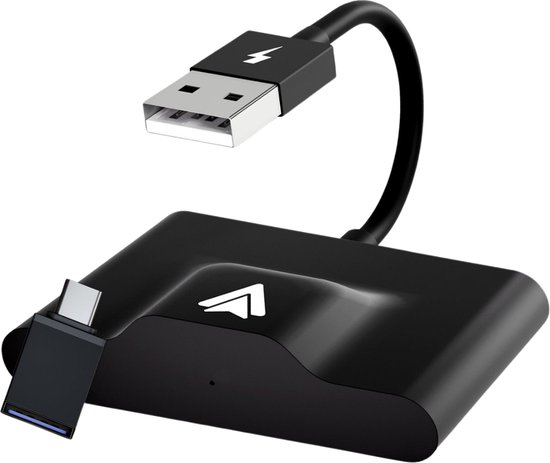 ZENC® Wireless CarPlay Adapter USB – Draadloze CarPlay & Android Auto Dongle – Geschikt voor Apple CarPlay / Android Auto – Plug & Play Universeel – Zwart van ZENC