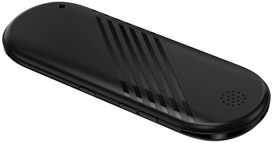 Zwarte, draagbare slaapspeaker met twee speakers, kaartsleuf, Bluetooth en timerfunctie. van Merkloos