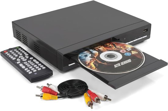 Zyrex® DVD Speler met HDMI - Externe Dvd Speler - Blu Ray Spelers - Zwart - 23cm x 21cm x 4cm